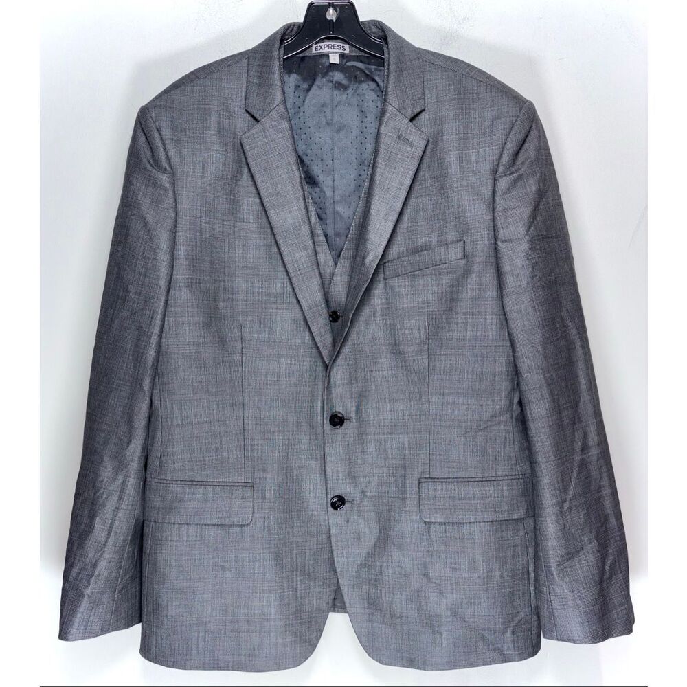 Express producer modern fit suit jacket / vest set size Medium / 44R
